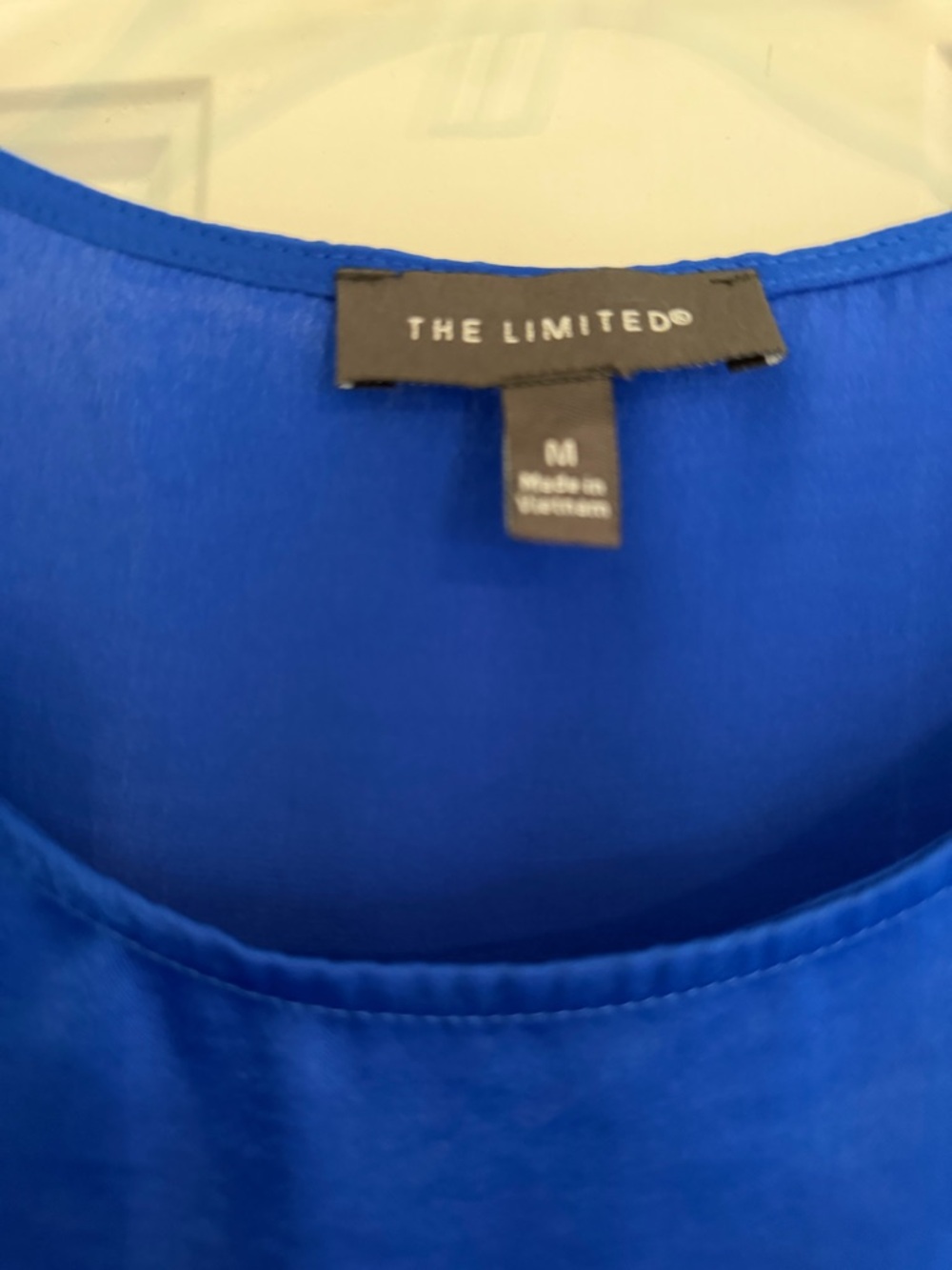 The Limited Blue Sleeveless Shell Top - Picture 2 of 3